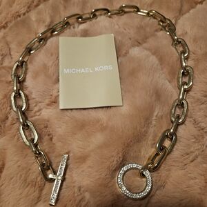 Michael Kors short necklace gold color